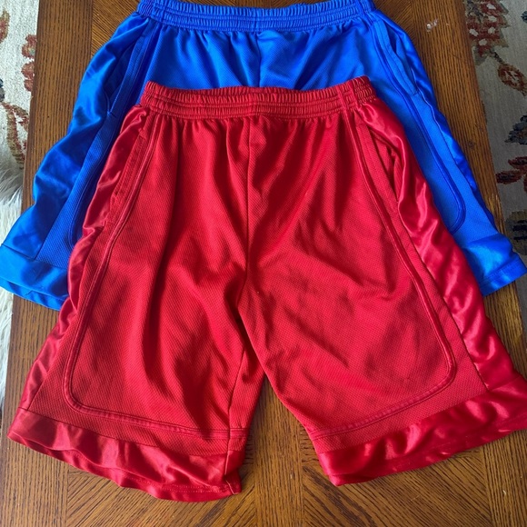 Red and Blue Athletic Shorts - Picture 4 of 10